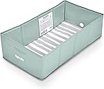 Ingenuity Tuckaway Toddler Folding Tub, Converts Shower to Tub, Folds to Store, Easy to Clean, No Assembly Required, Portable Baby Bathtub for Travel, 12M-5Y, Green