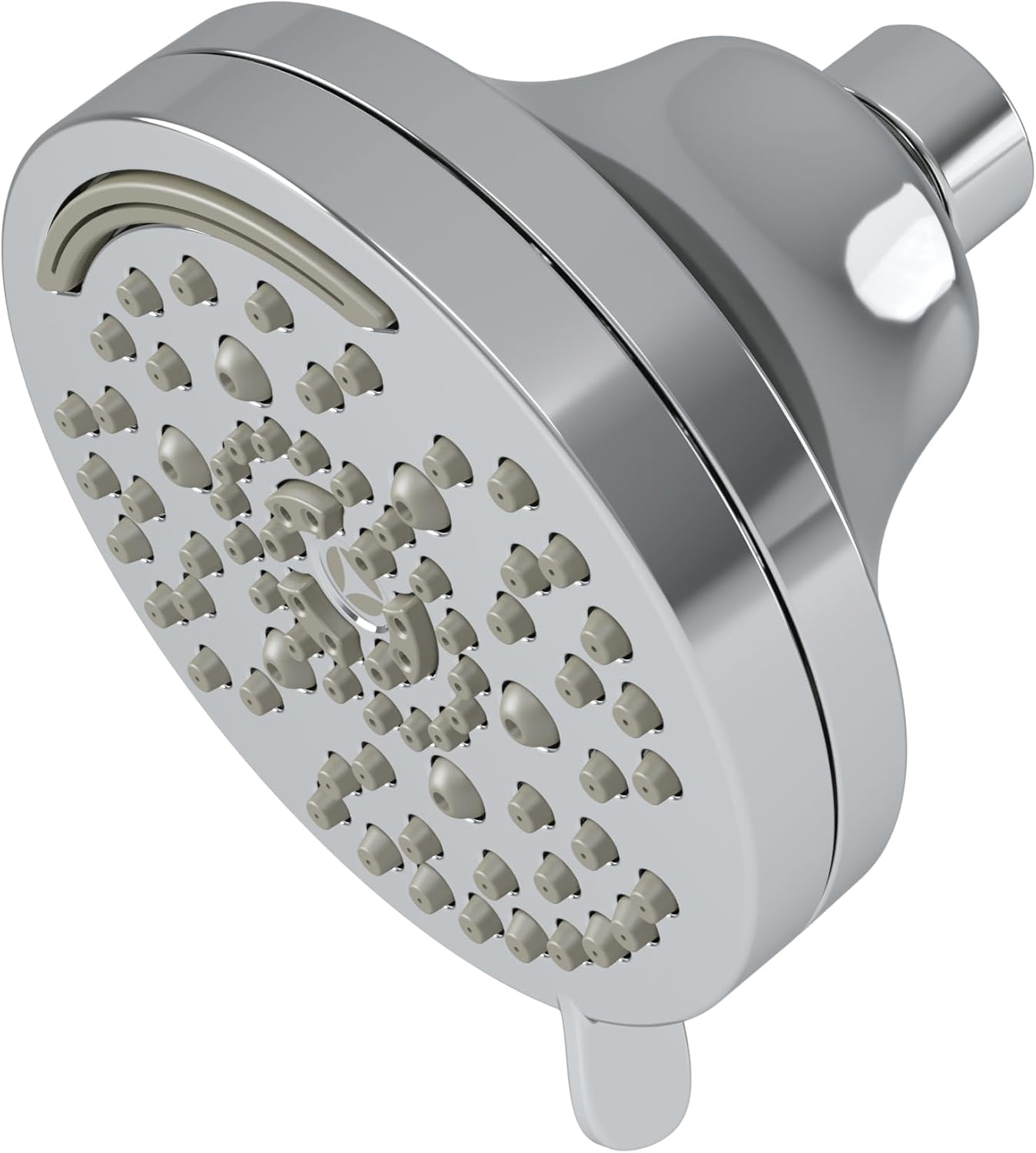 Symmons HydroMersion Transitional 4 Inch Multifunction High Pressure 7 Mode Round Adjustable Showerhead in Polished Chrome