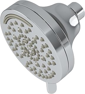 Symmons HydroMersion Transitional 4 Inch Multifunction High Pressure 7 Mode Round Adjustable Showerhead in Polished Chrome