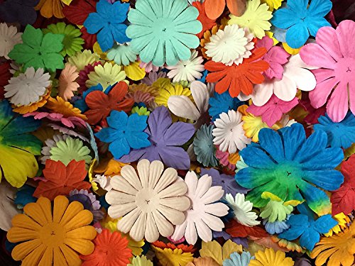 PEPPERLONELY Brand Mulberry Paper Flower Petals 30 Gram, 300PC + Flower Petals