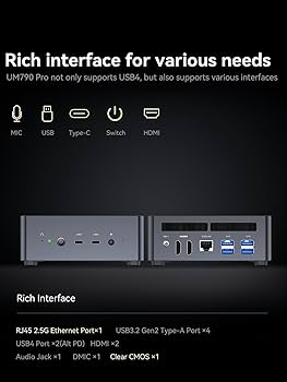 Amazon.com: MINISFORUM Venus UM790 Pro Mini PC AMD Ryzen 9