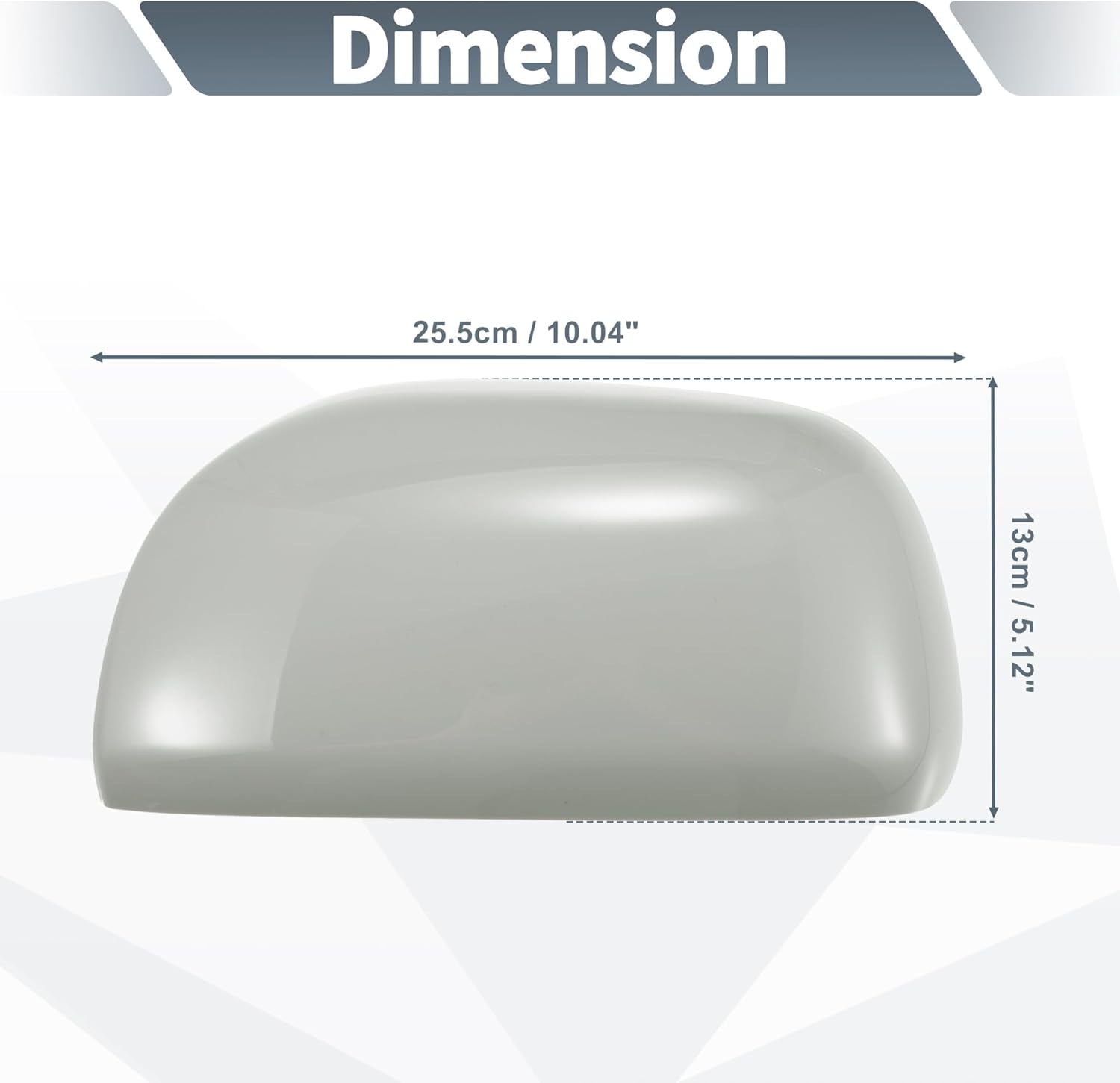 X AUTOHAUX Pair Car Rear View Driver Passenger Side Mirror Cover Cap Replacement Gray for Toyota RAV4 RAV 4 2006 2007 2008 2009 Mirror Guard Covers Exterior Decoration Trims