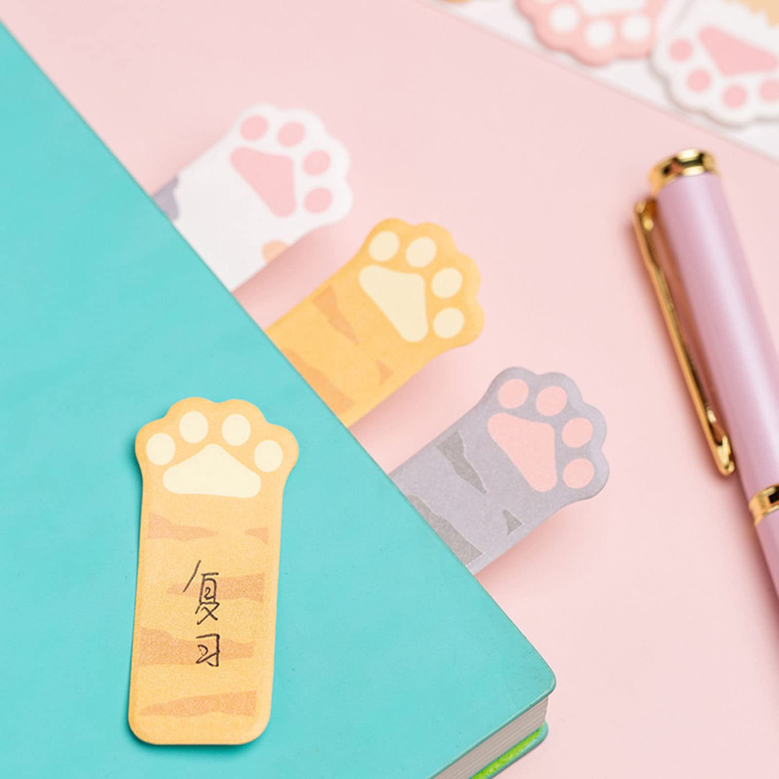 Zasjon Lot De 9 Blocs De Notes Autocollantes Chat – 7.6cm, Colorés, Adhérence Forte – Cadeau Bureau