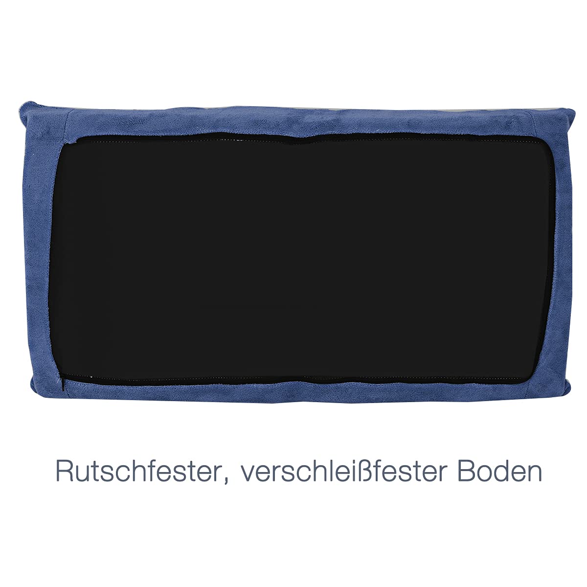 GOPLUS Bodenstuhl, Bodensofa mit Rückenlehne, Bodensessel mit Schlaffunktion, Floor Chair, Lazy Sofa, Meditationsstuhl für Wohnzimmer & Balkon (Blau)