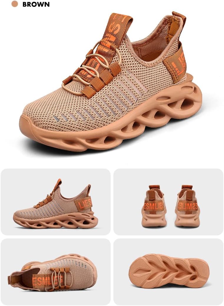 Boys Girls Lightweight Running Shoes Kids Slip On Athletic Walking Sneakers for Toddler/Little Kid/Big Kid - Image 3