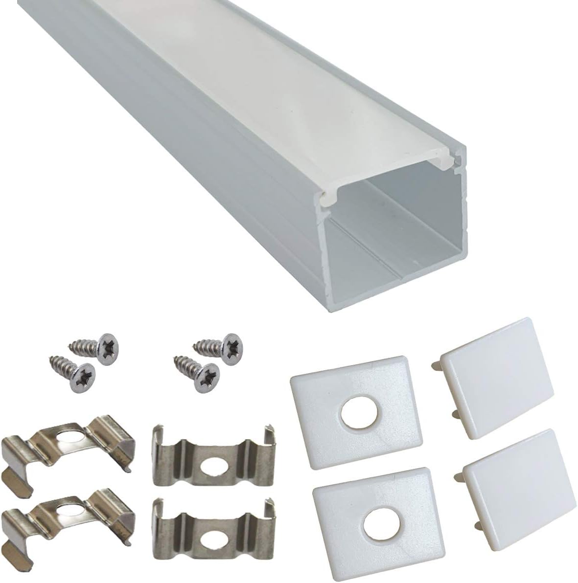 Amazon.com: Litever 6-Pack 3.3ft/1 Meter 15x18mm U Shape Aluminum ...