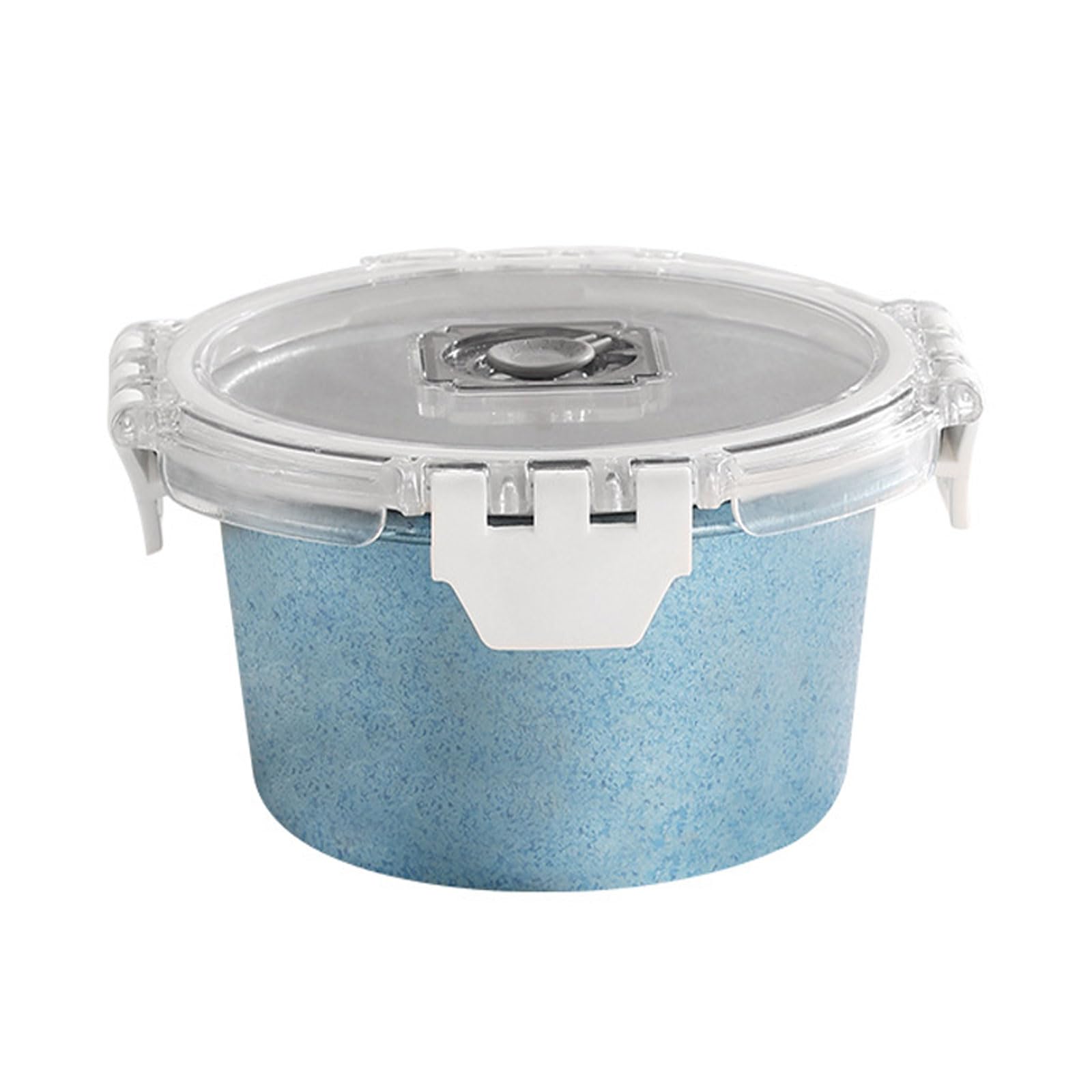 - 480ml Titanium Food Storage Container Airtight Round Container with Lid for Refrigerator, Meal Prep, Lightweight & Durable for Home, Outdoor Camping Travel RT063T (Blue)