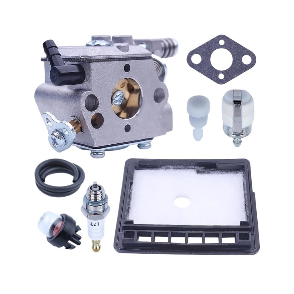 Kit de ajuste de la línea de combustible y el filtro de aire del carburador, compatible con motosierra CS301, CS305, CS306, CS340, CS341, CS345 y CS346. Reemplaza 90076 y 90149Y.