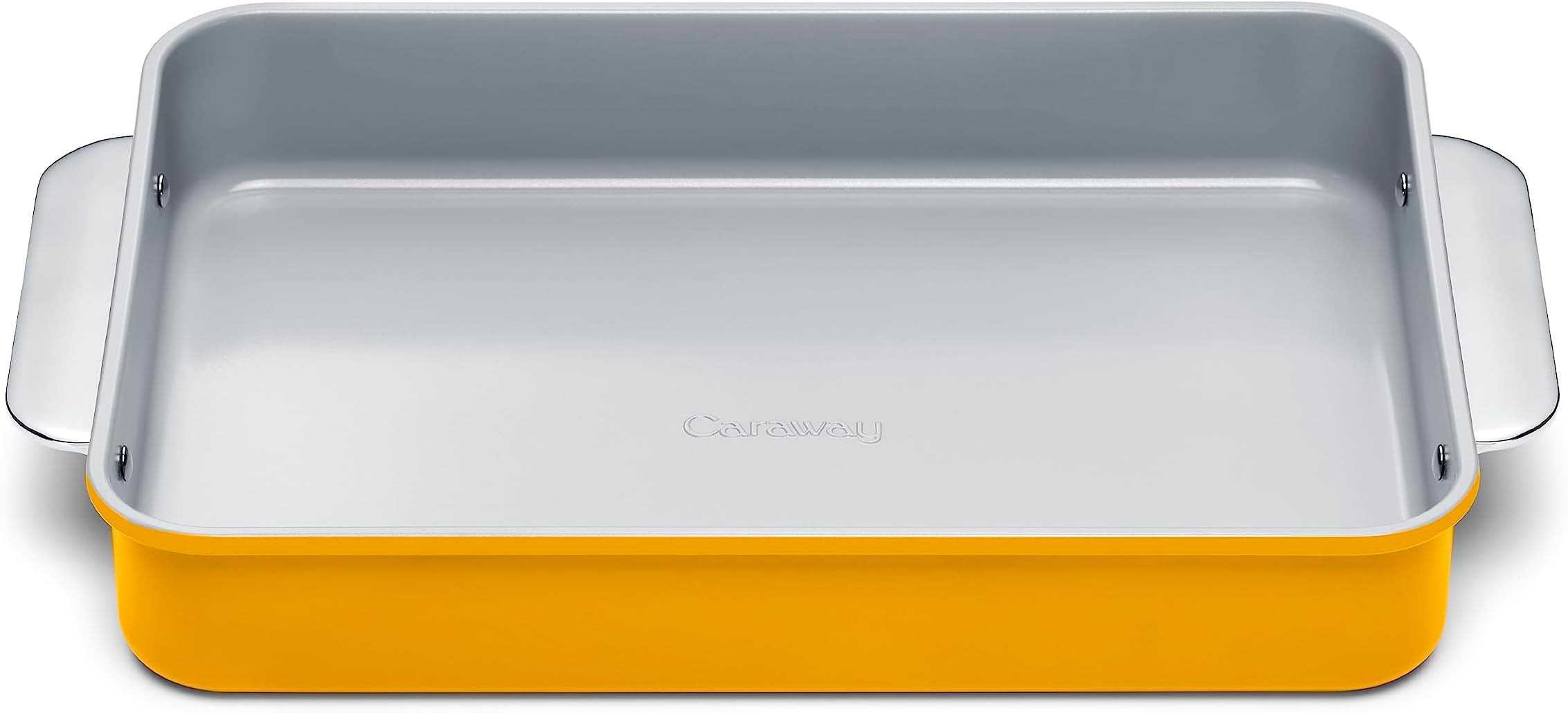 CarawayNon-Stick Ceramic 9”x13” Rectangle Pan - Naturally Slick Ceramic Coating - Non-Toxic, PTFE & PFOA Free - Perfect for Brownies, Lasagnas, and More - Marigold