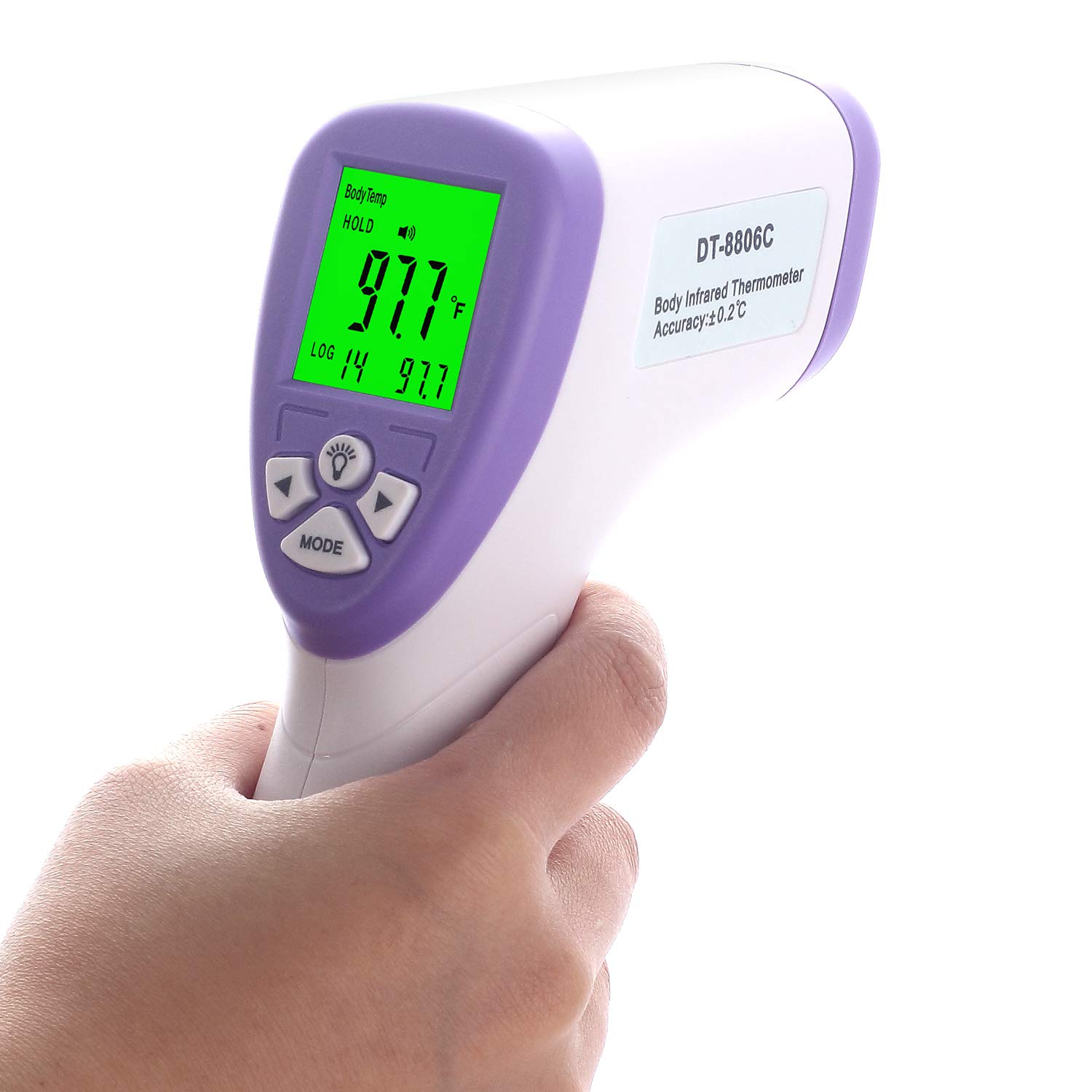 Thermometer Forehead for Adults, No Contact Thermometer for Fever, Accurate Instant Readings, Digital LCD Display, ℃/℉, Fever Alarm