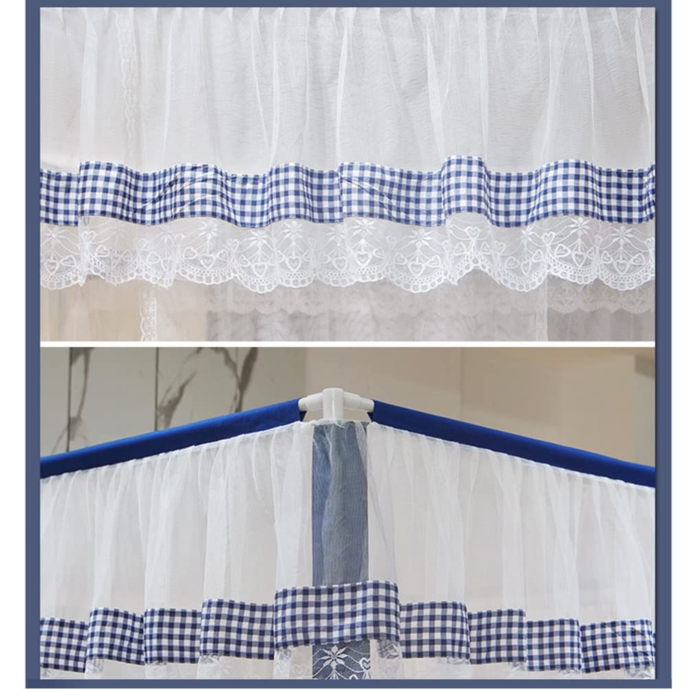 CXKJP Doseles para Cama Mosquitera con Dosel De Cama De Verano para Cama Doble Individual, Juego De Soporte para Cortina De Cama De Encaje para Decoración De Dormitorio De Princesa, Fácil De Instalar