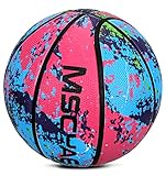 MSCYAE Youth Basketball Size 5(27.5"),Kids Basketball for Indoor Outdoor Pool Play Games or Practice