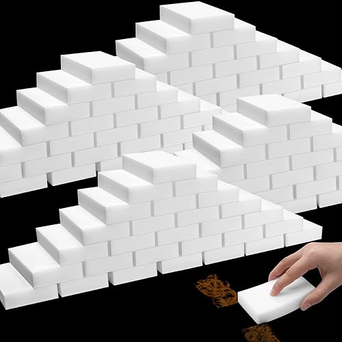 500 esponjas mágicas de goma de borrar de esponja de espuma a granel, almohadillas de limpieza multisuperficie para el hogar, esponjas de cocina