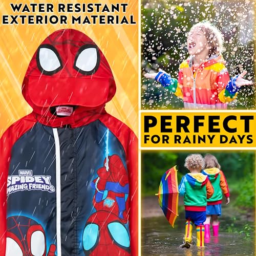 Get Trend Rain Suit Boys Hooded Fleece Lined Waterproof Kids Rain Coat Outdoor Fishing Hiking Overalls Gifts for Boys2