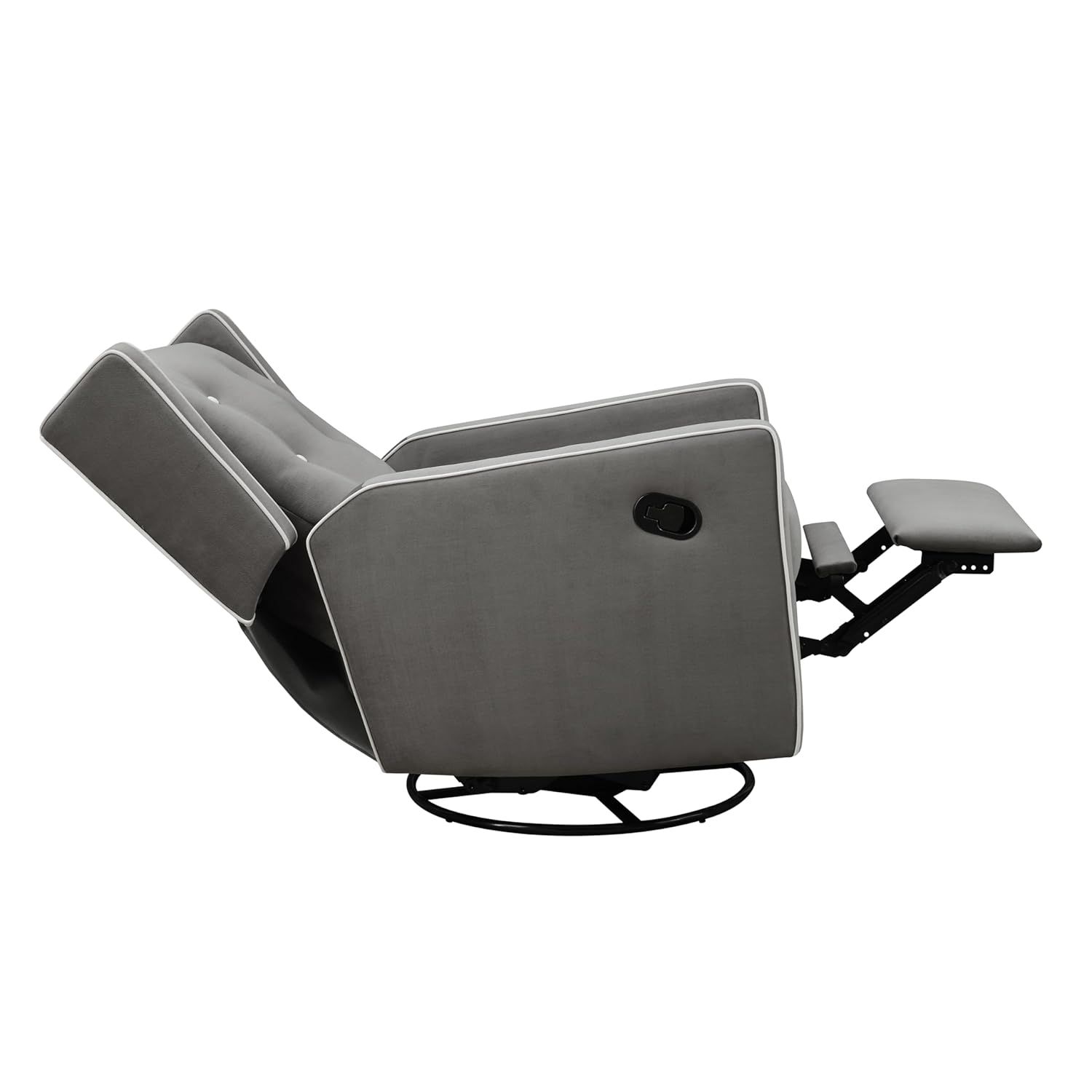 Side view of the Baby Relax Mikayla chair fully reclined