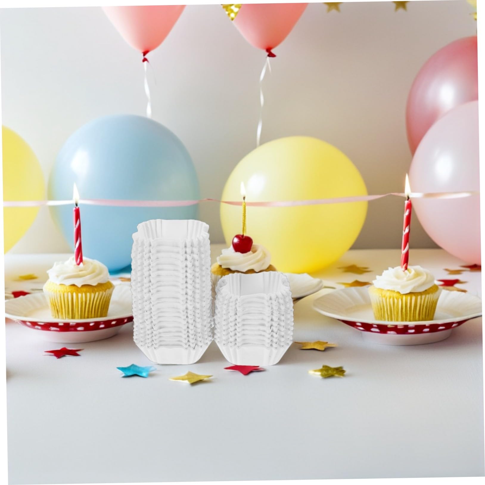 Healifty 3000 Piezas De Envoltorios Para Cupcakes Moldes De Papel Para Pastel De Luna Moldes Para Cupcakes