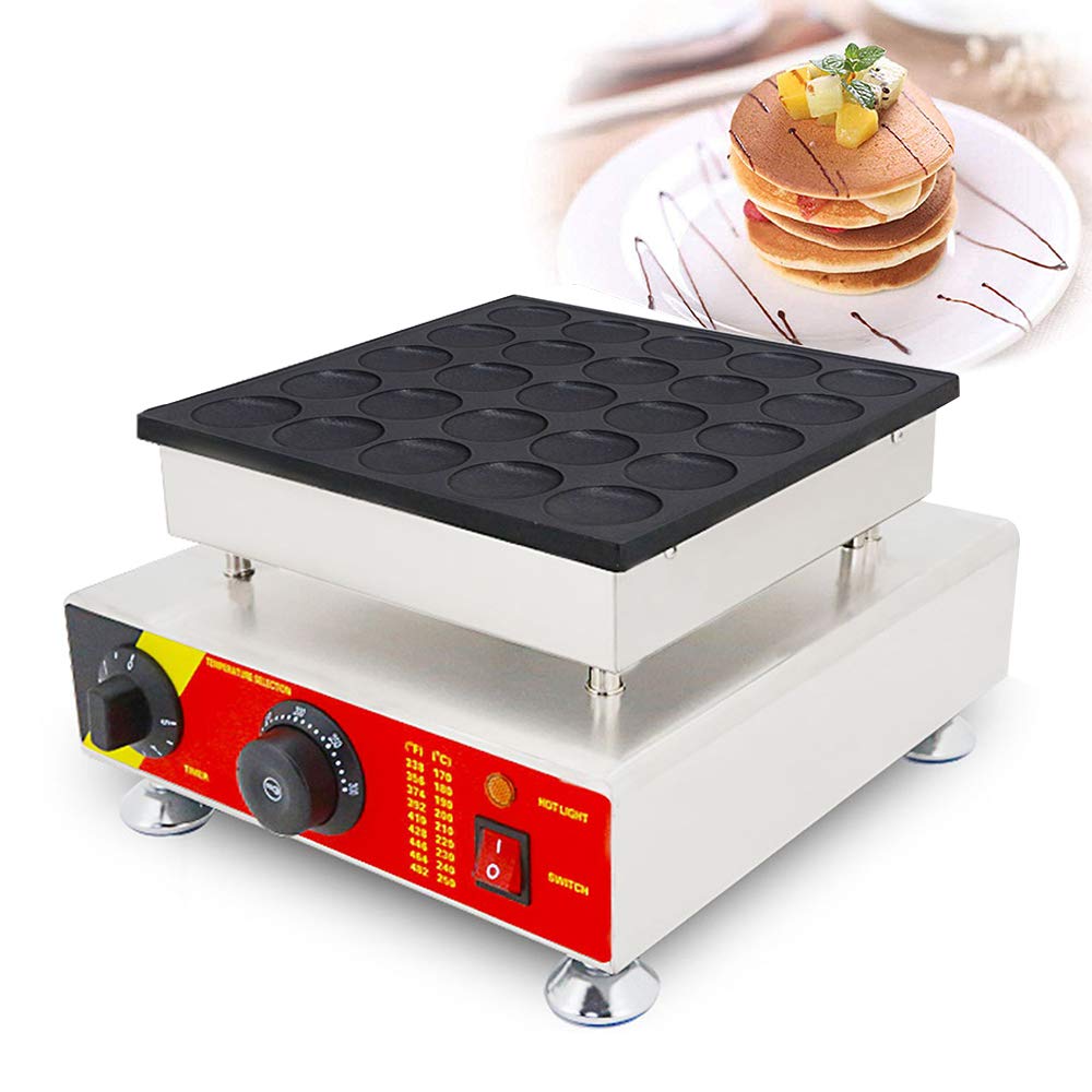 FHRKA NP-542 25pcs Automatic Poffertjes Grill Machine Poffertjes machine Dutch Pancakes Maker Machine Commercial Waffle Maker Waffle