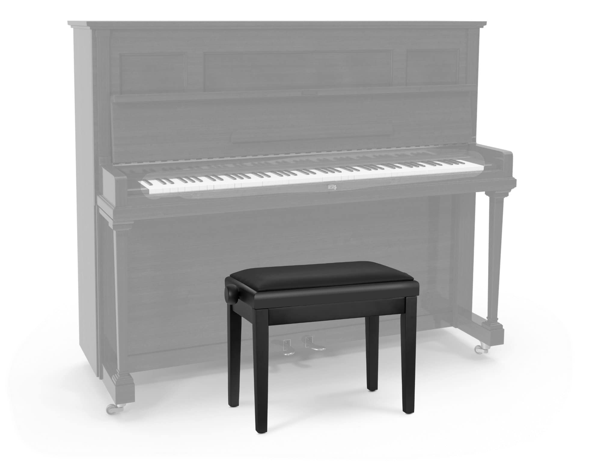 Classic Cantabile Panca per pianoforte Modello A nero opaco