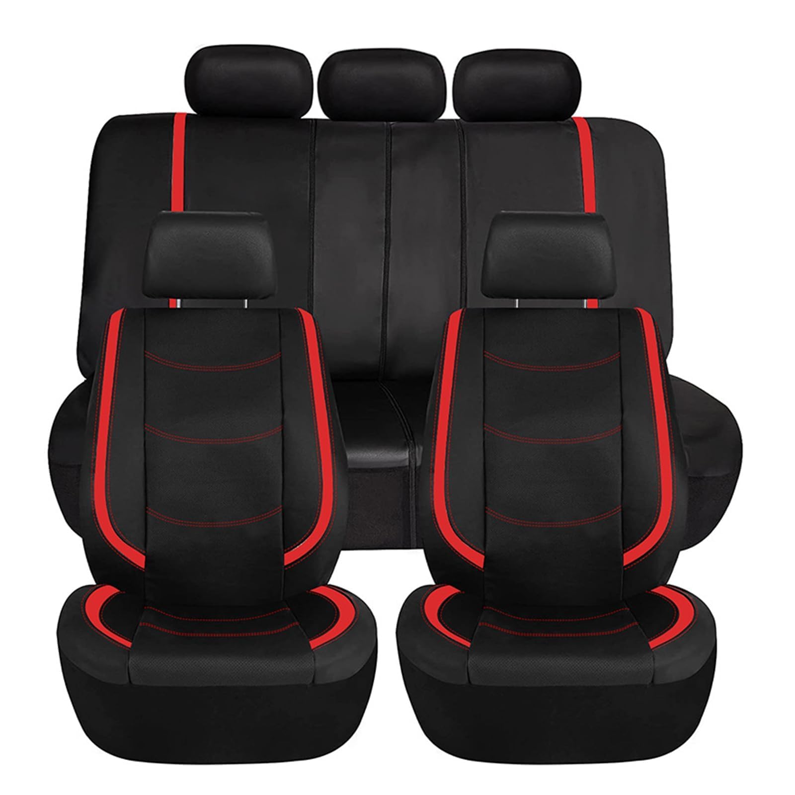 Fundas Asientos Coche, para Ford Puma/Puma ST SUV 2019 2020 2021 2022 2023 2024 2025 Accesorios para Coche, Airbag Lateral Lavable Easy Fit Juegos de cubreasientos,C