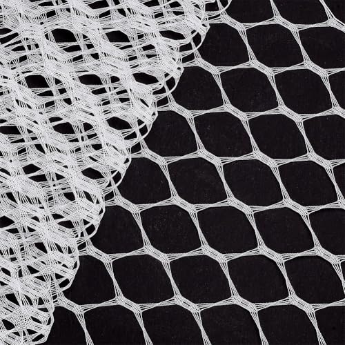 FINGERINSPIRE 1 m Weißer Brautschleier Netzstoff 23cm Breit Vogelkäfig Hochzeitsschleier Netz Fasergeflecht Schleier Hutnetz Für Schleier Kostümdesign DIY Bastelarbeiten Für Frauen Kopfschmuck