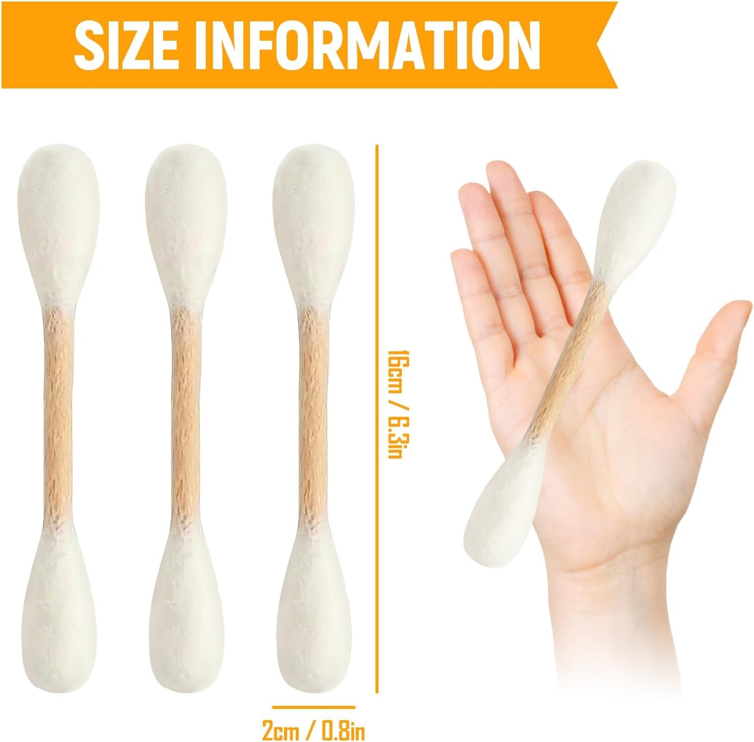 6 sztuk Giant Q Tip Cat Toy with Premium Catnip, interactive Cotton Swab Cat Kicker Toy for Indoor Cat, Soft Plush Teething Chew Sticks for Boredom Relief and Exercise
