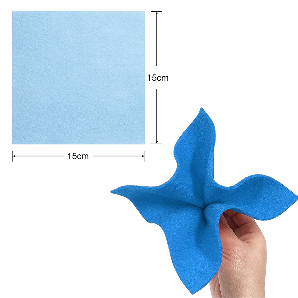 30 Feuilles De Feutrine 15x15cm Naler - 30 Couleurs - 1mm D'épaisseur - Pour DIY, Couture Et Déco