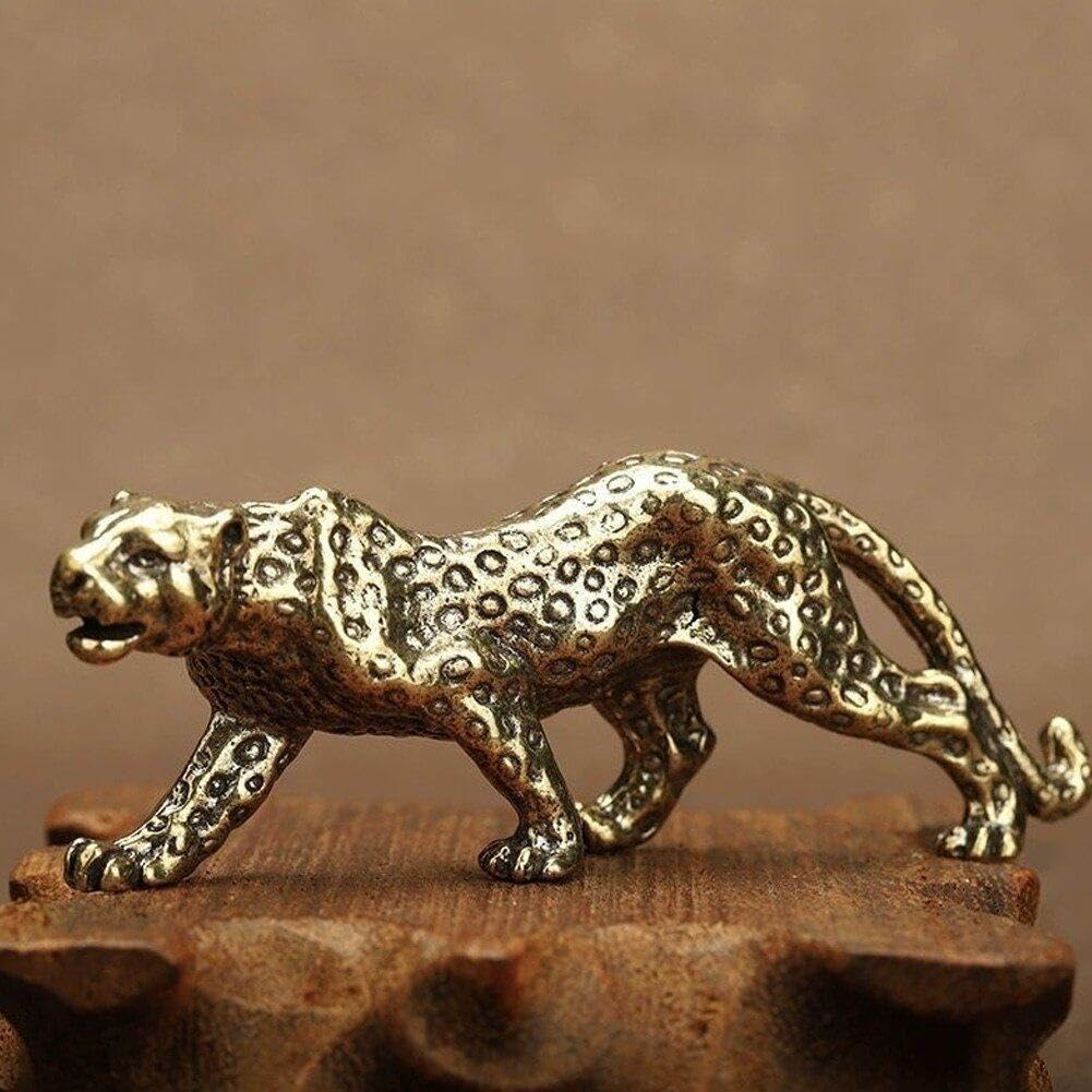 Amazon.co.jp: 真鍮チーター 置物 ウォーキングチーター 置物