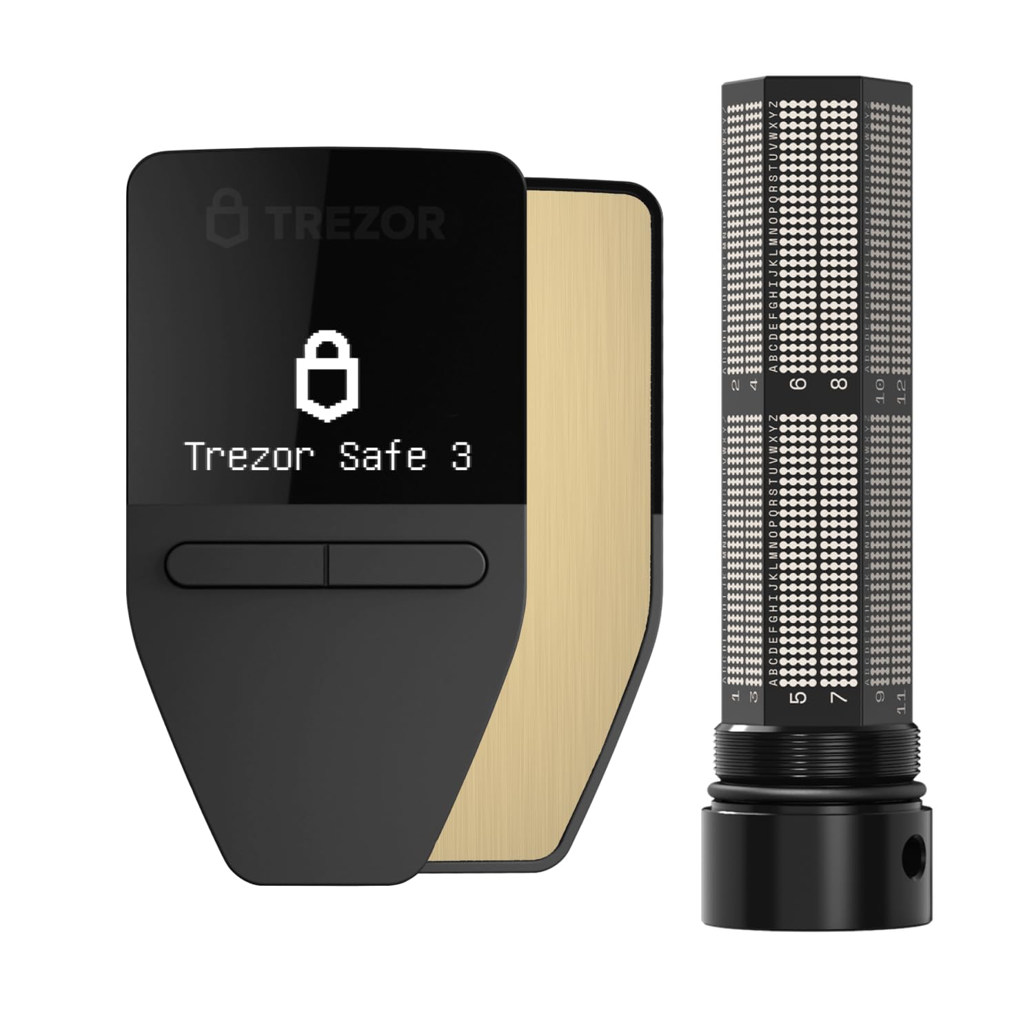 Amazon.com: Trezor Safe 3 (Solar Gold) bundled with Keep Metal 24