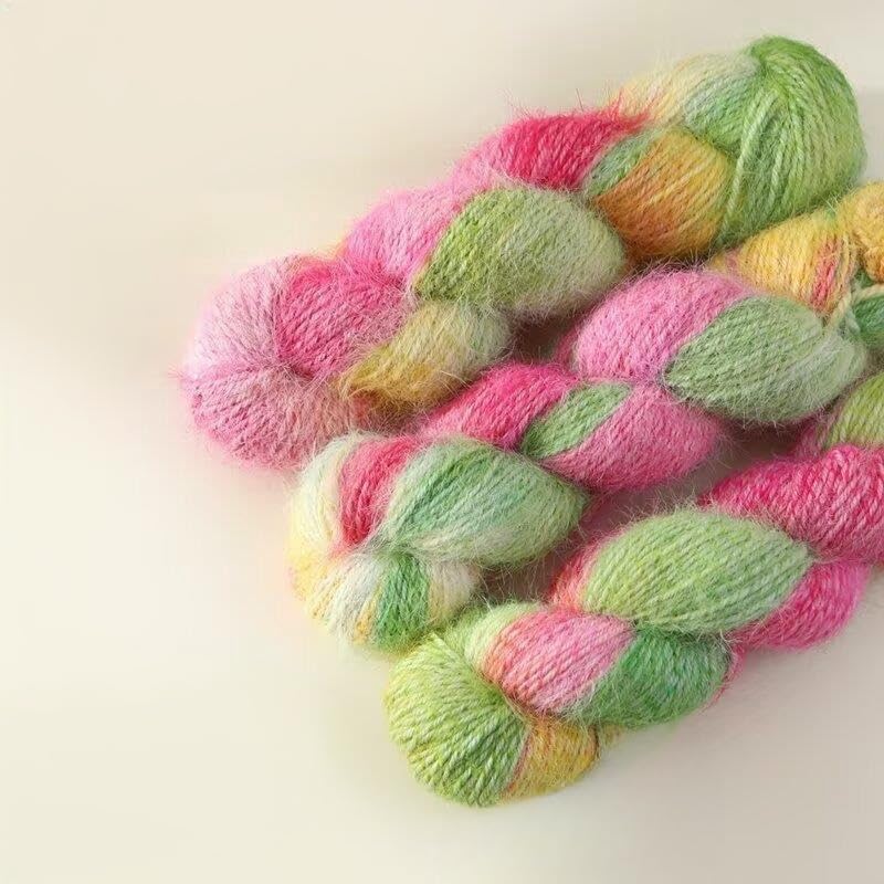 Hilo de Lana Degradado 4x100 g, Ideal para Tejer a Mano, para Tejer Bufandas, suéteres, Gorros, Mantas y decoración del hogar