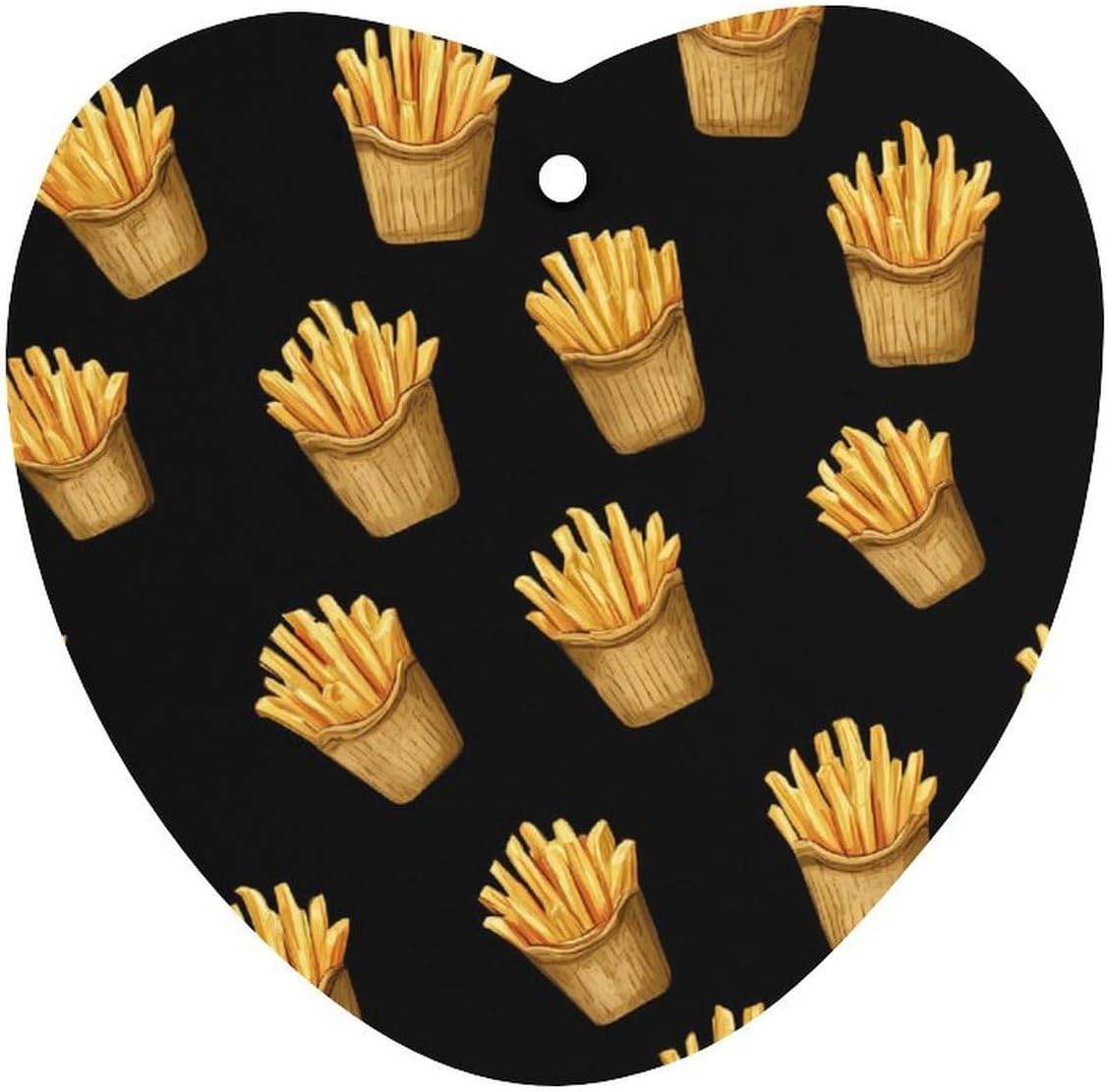 French Fries Food Car Air Freshener Cute Hanging Aromatherapy Tablets for Car Home Love form