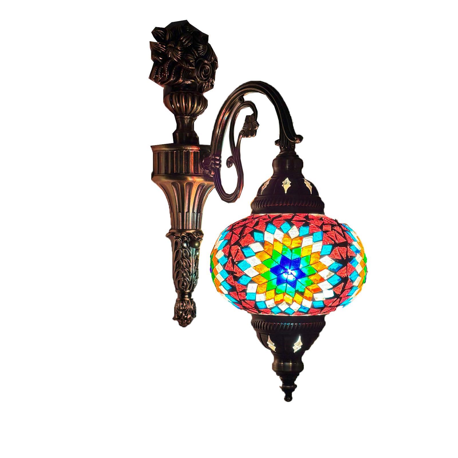 GAUUA Wall Lamp Retro Exotic Handmade Mosaic Specialty Restaurant Hotel Homestay Aisle Corridor Wall Lamp