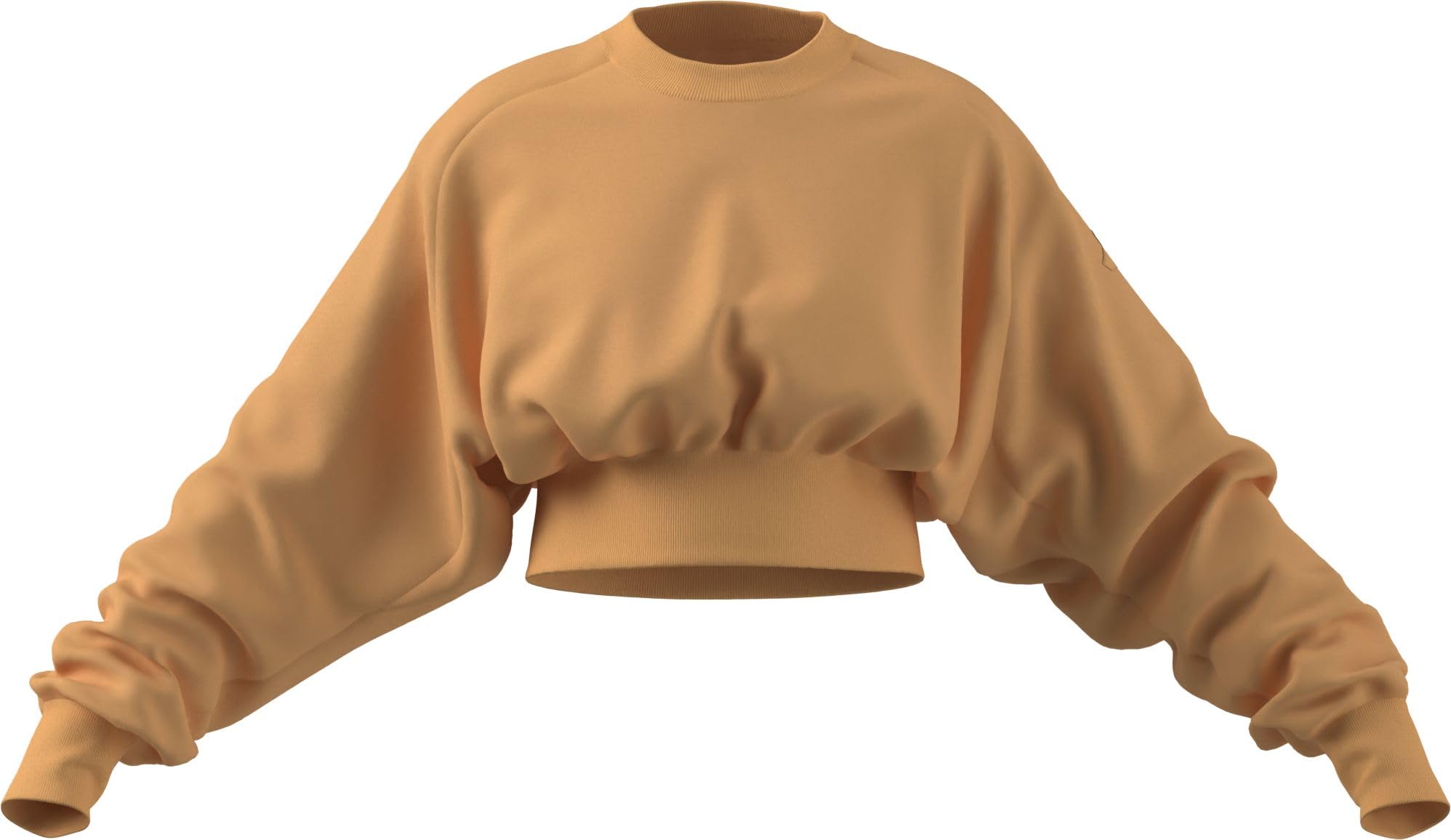 adidas Women's SOFT LUX SWEATSHIRT, Semi Ice Tangerine, XL