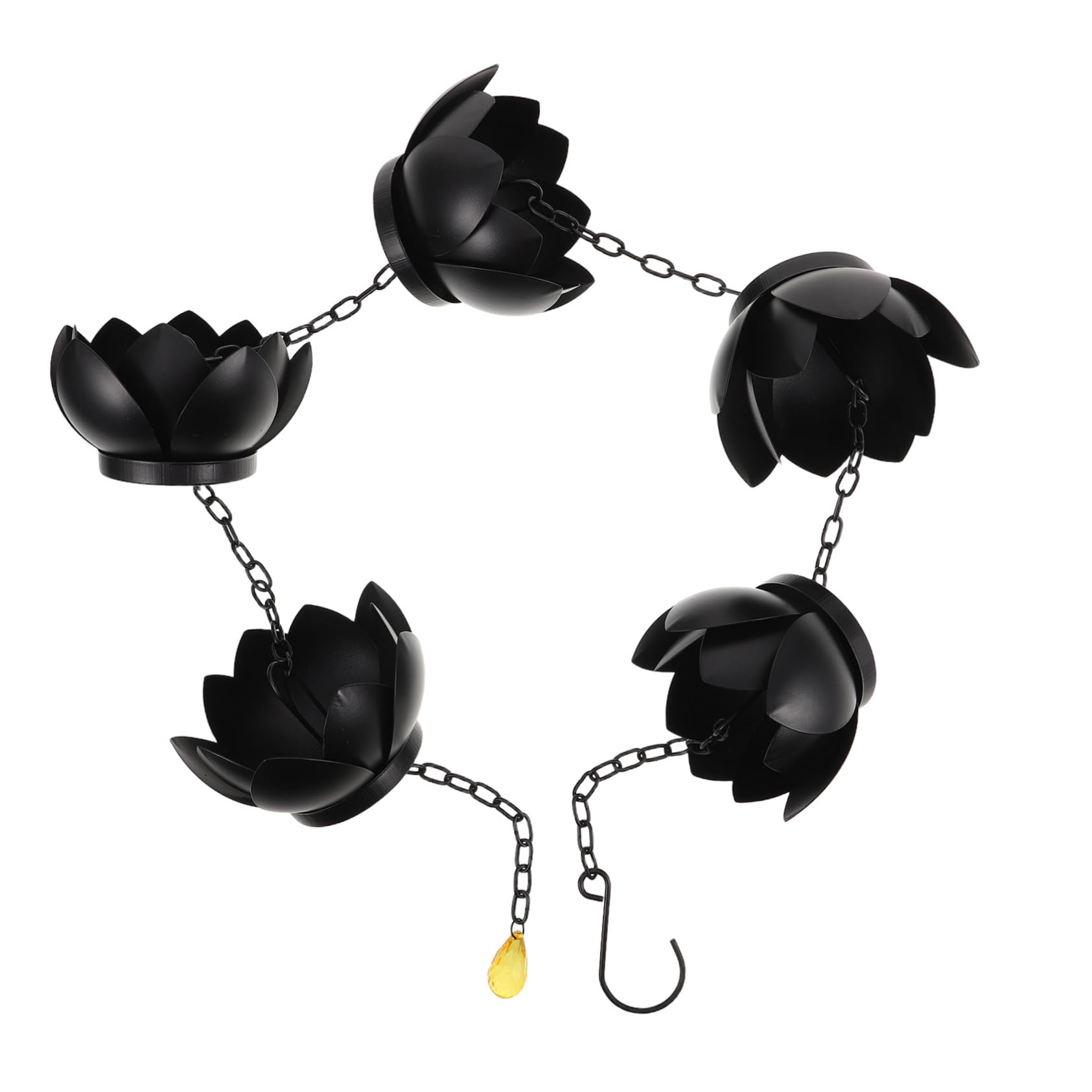 ibasenice Rain Chain Metal Hanging Chain for Gutters Functional and Stylish Outdoor Drainage for Garden and Balcony Decor