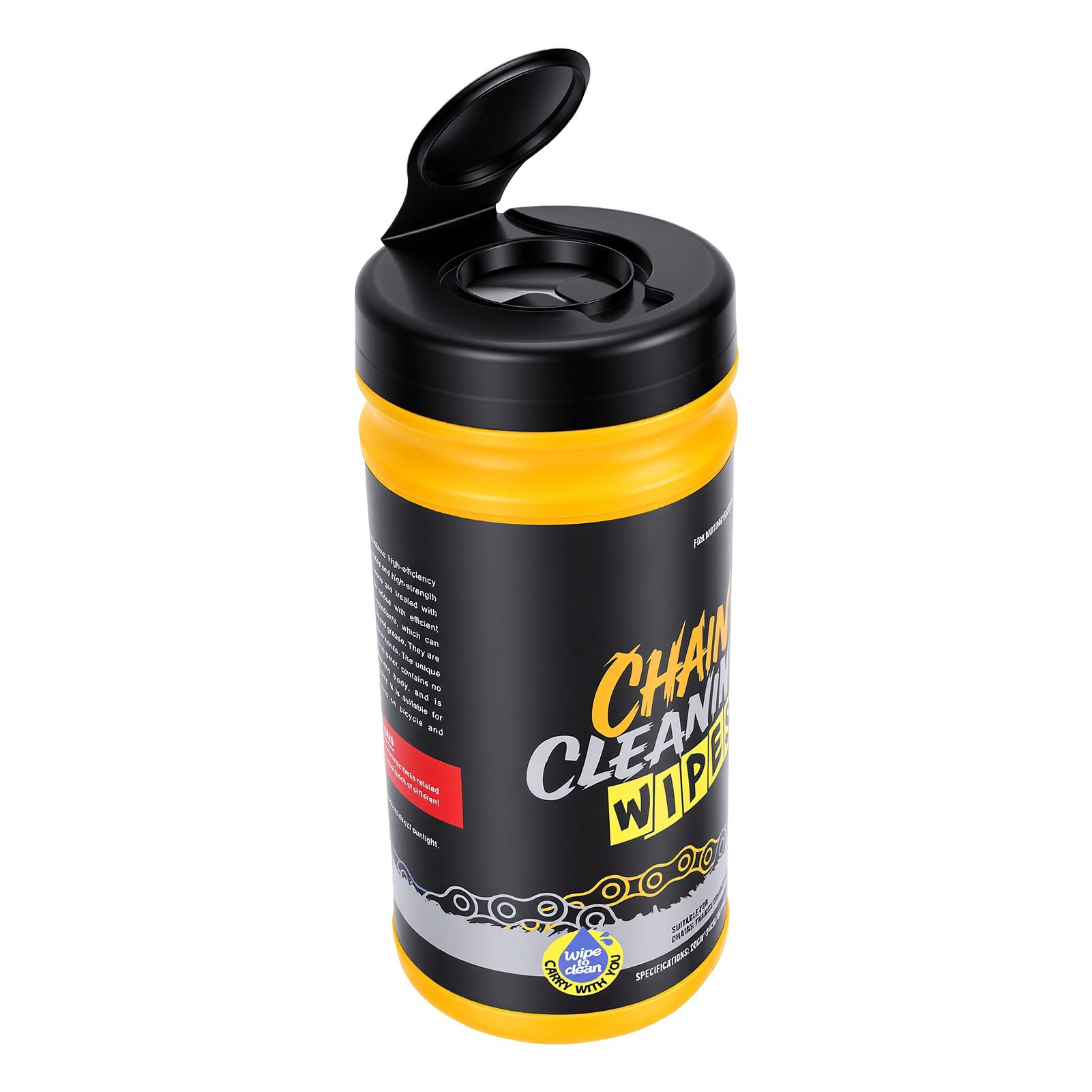 Zestaw do Czyszczenia łańcucha Rowerowego Chusteczki do Czyszczenia łańcucha Rowerowego Wiadro z 80 Chusteczkami