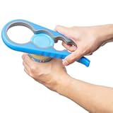 Bloss Anti-skid Jar Opener Jar Lid Remover Rubber Can Opener Kitchen Grippers To Remove Stubborn Lids&comma; Caps and Bottles Great Kitchen Gadgets For Small Hands or Seniors&comma;Blue