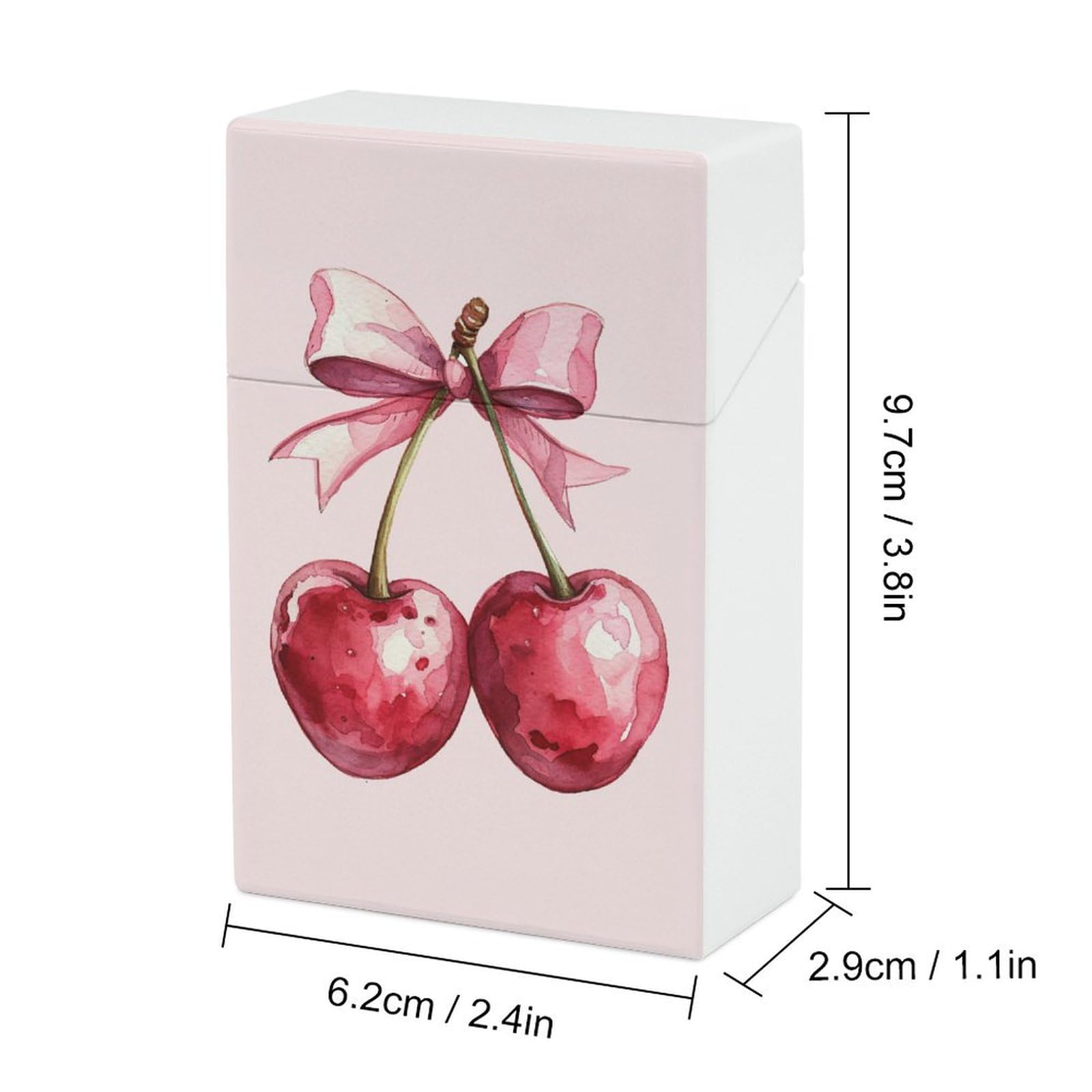 Amazon.com: Red Cherry Pink Bow Poster for Girl Cigarette Case Coquette  Feminine Trendy Bow Preppy College Apartment Plastic Cigarette Pocket Holder  Flip Open Cigarette Protective Cover Storage Box : Health & Household