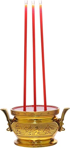 jojofuny Quemador de incienso electrónico chino, soporte de palo de incienso eléctrico chino, quemador de incienso decorativo, budista zen,