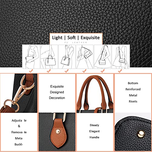 Image of CHICAROUSAL Purses and Handbags for Women Leather Crossbody Bags Women's Tote Shoulder Bag