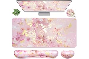 4-in-1 Large Gaming Keyboard Rest and Mouse Pad Set