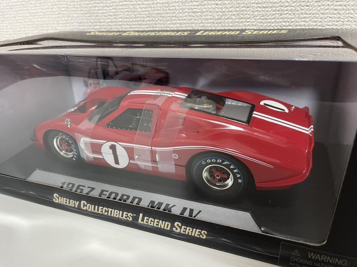 シェルビーコレクションズ １９６７　フォードマークⅣ　1/18　 中古品 Shelby Collectibles 1967 Ford GT MK IV #1 Diecast Model Car