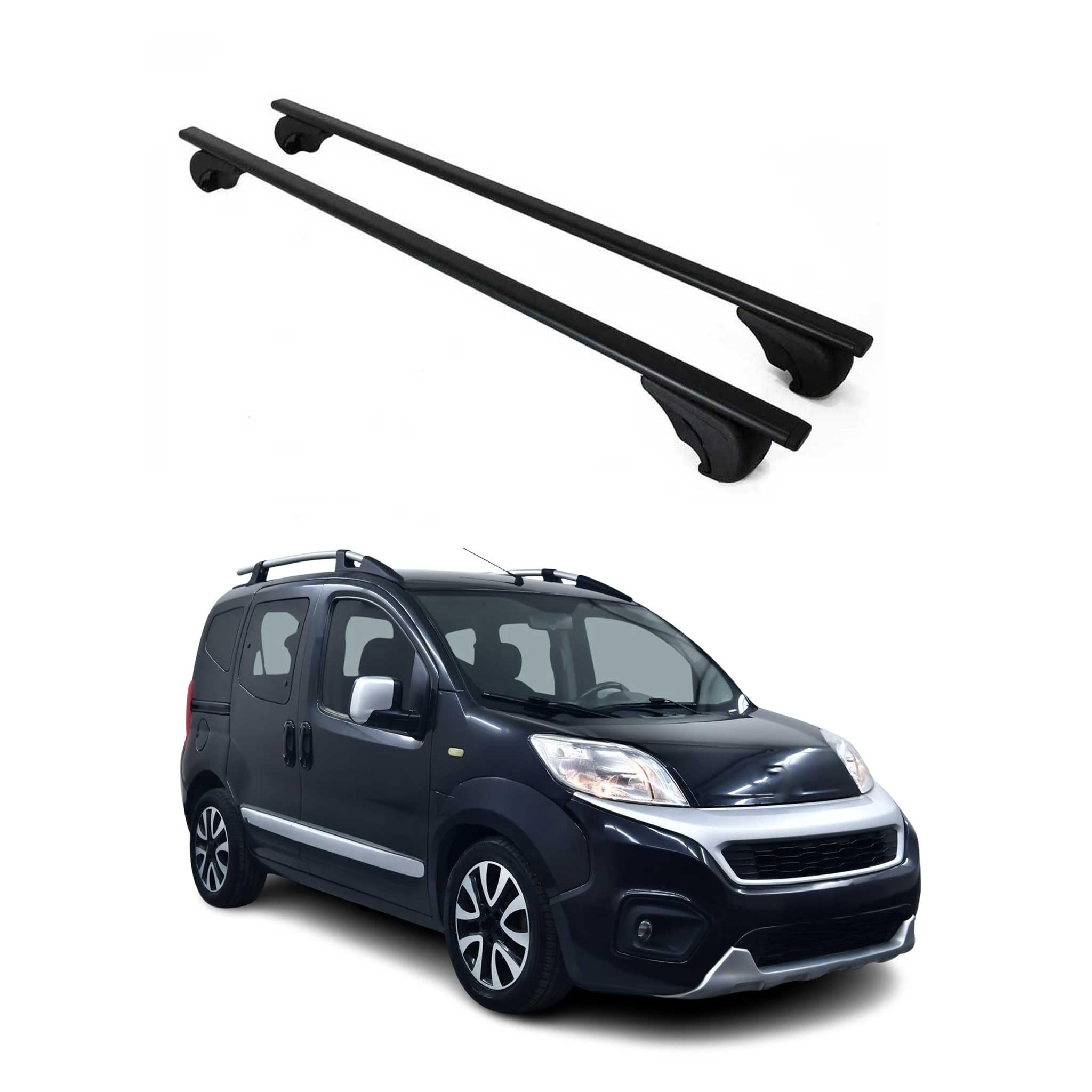 OMAC Barre Portatutto Trasversali per FIAT Fiorino/Qubo 2008-2024 – TÜV/DIN 75302