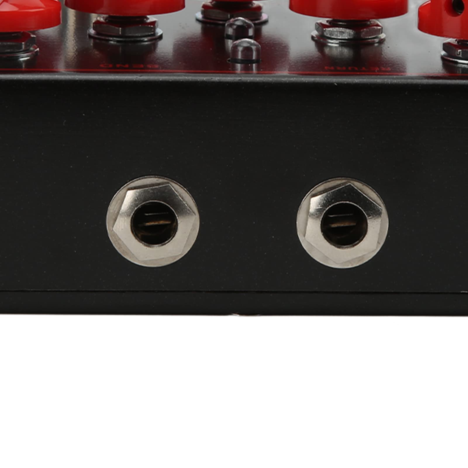 Domary Sintetizzatore Pedale per Chitarra Multieffetto Delay Chorus Loop Overdrive 4 in 1 con Jack Send Return per Effetti Chitarra Elettrica