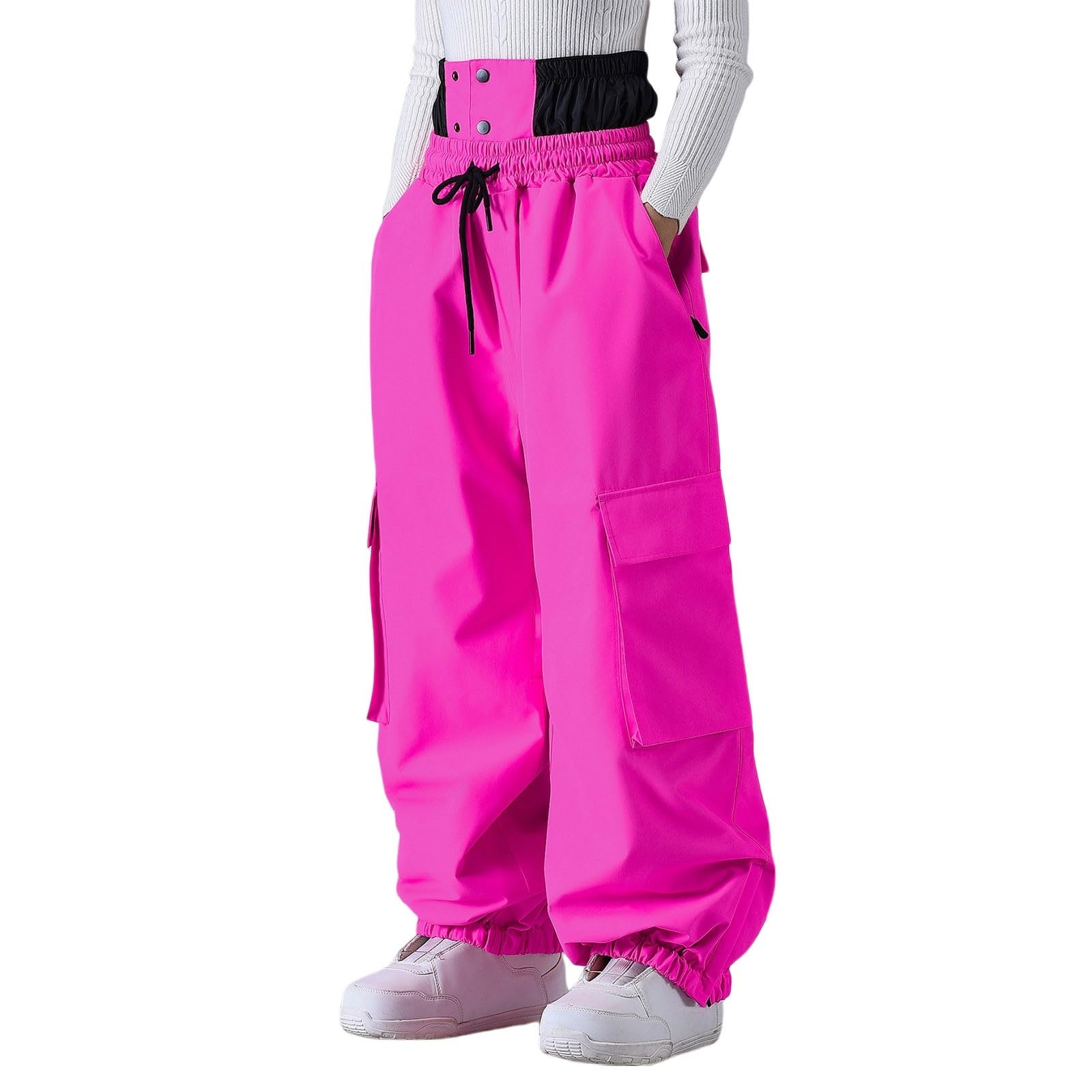 Genérico Pantalones de Esquí para Hombre Invierno A Prueba de Viento Pantalón Softshell Pantalones de Snowboard Cálidos Impermeables para Deportes Al Aire Libre