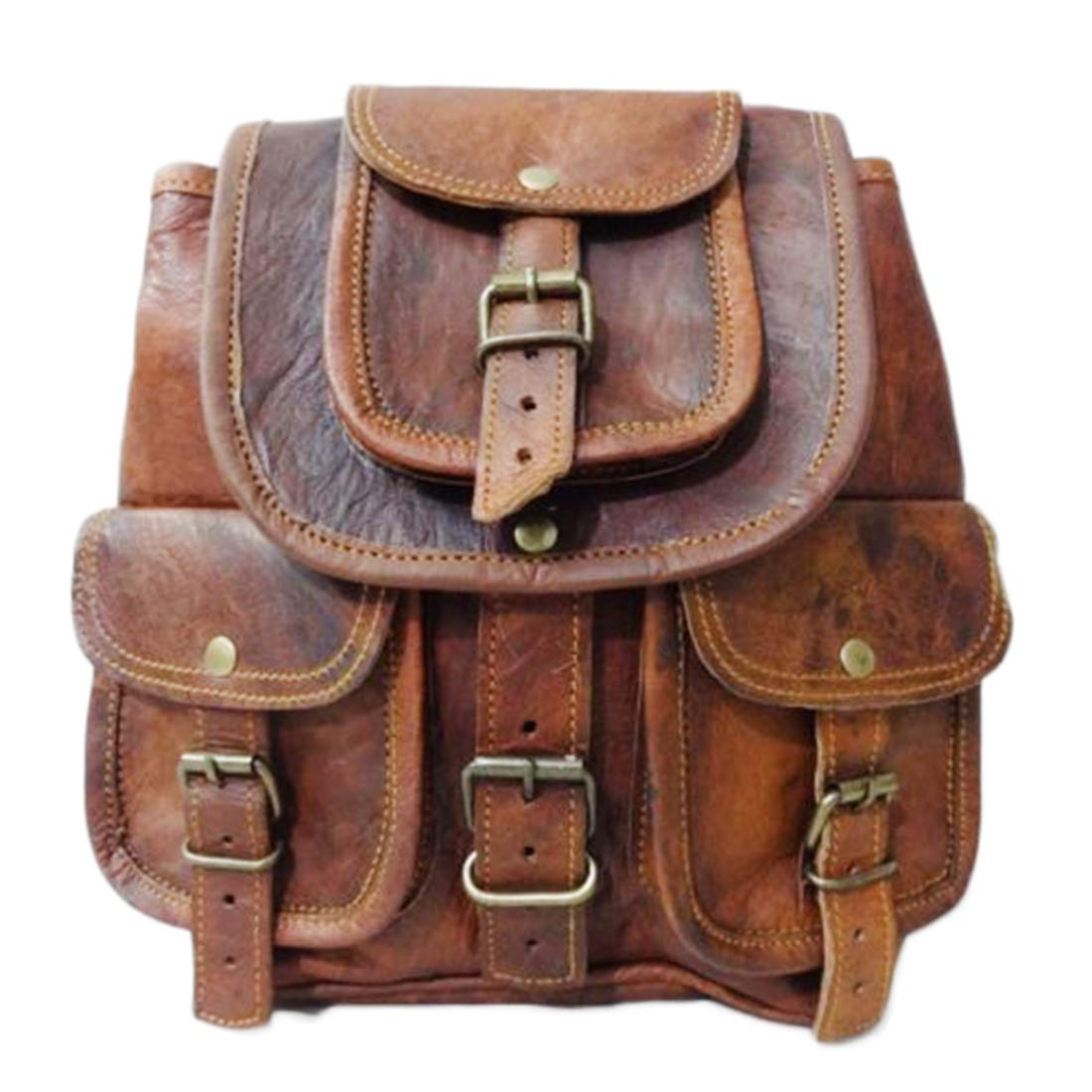 madosh Backpack Genuine Leather Hiking Rucksack Travel Bag College Bag Daypack Small-picture-35
