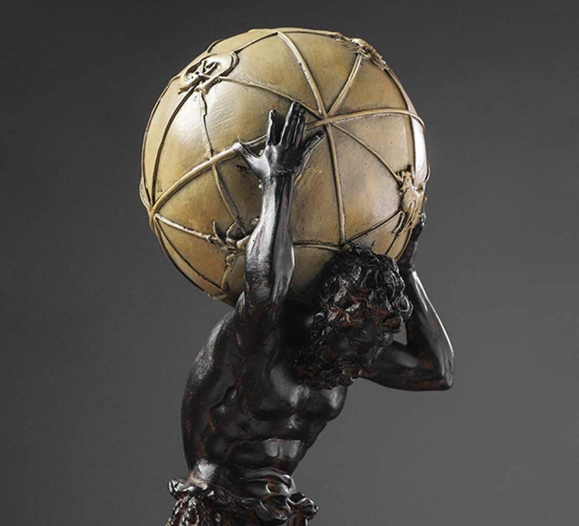 Amazon.co.jp: 神話の彫刻の像-ブロンズアトラスは地球を運ぶ、傑作