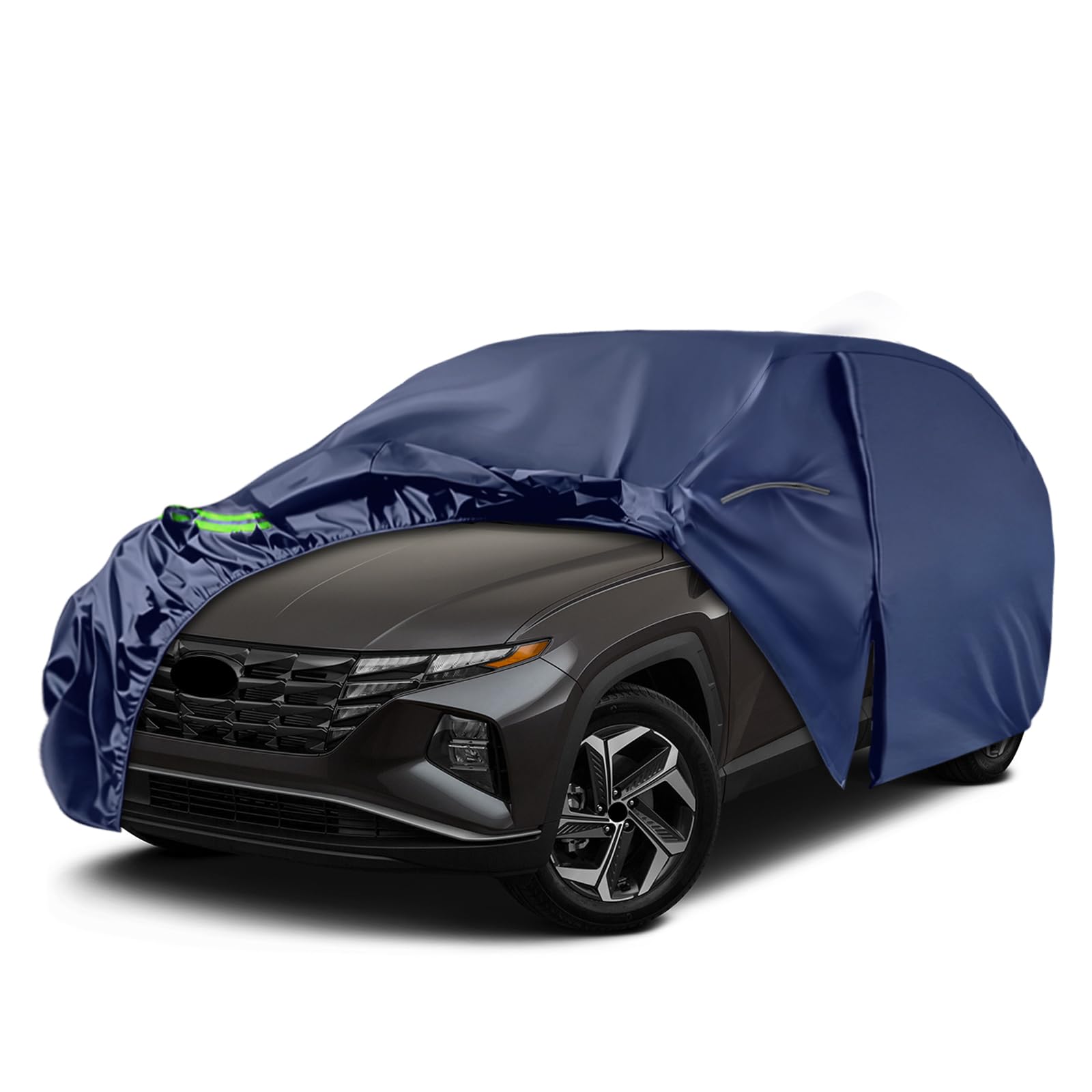 Funda Coche para Hyundai Tucson ix35 NX4 N-Line SUV 2010-2026, Funda para Coche Exterior Cubierta Cubre Coches Impermeable Transpirabl Coberturas Completas protección de Nieve, Lluvia, Polvo, Azul