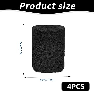 4 Pcs Sweat Bands Wristbands,Sweats Wrist Band Men Sweatband Wristband