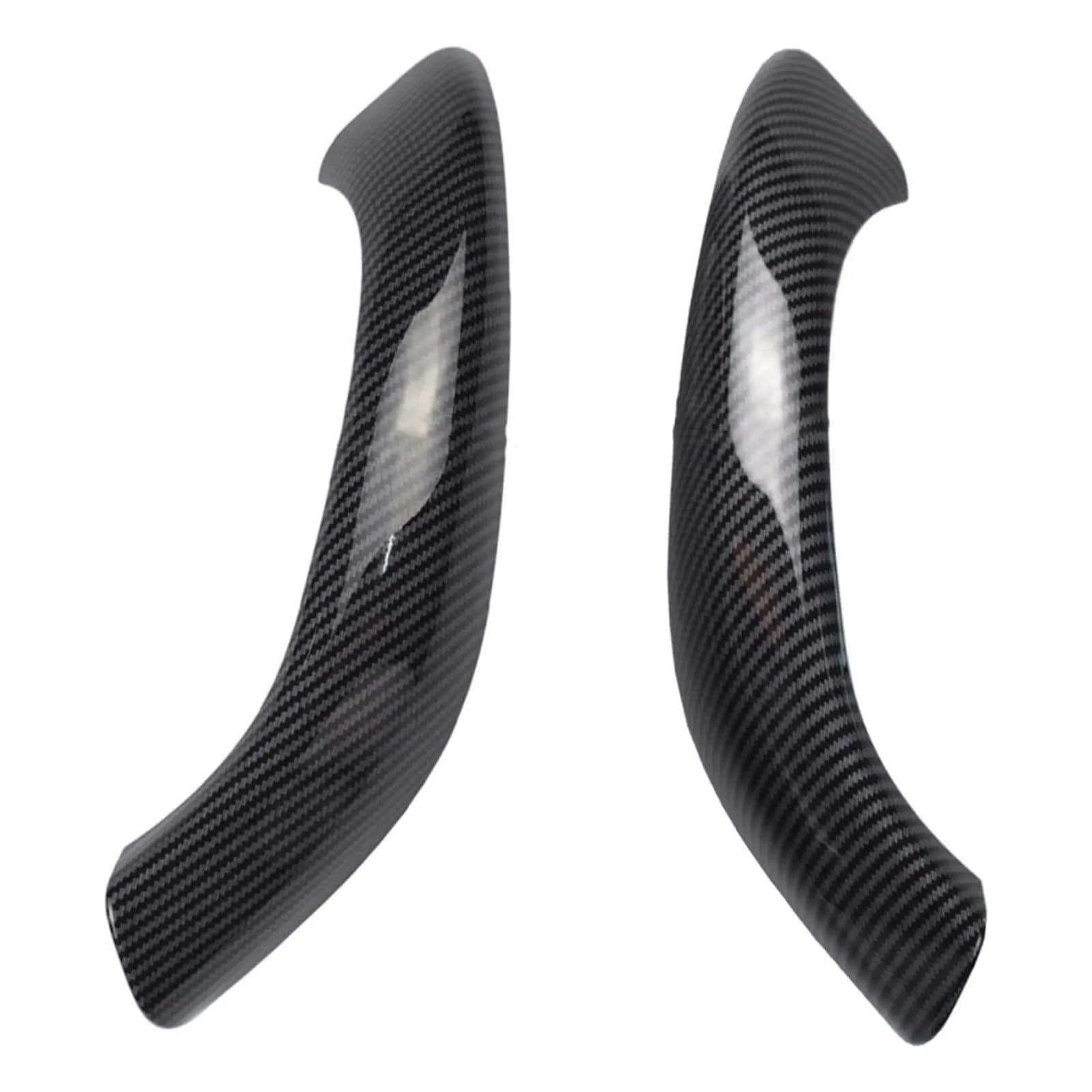 Espyn Fiber Texture 2Pieces 2/4Pieces Car Interior Handle Inner Door Armrest Panel Pull For Bmw For X1 For X2 For F48 For F49 51417417513 Universal Interior Accessories(Fiber Texture 2Pieces)