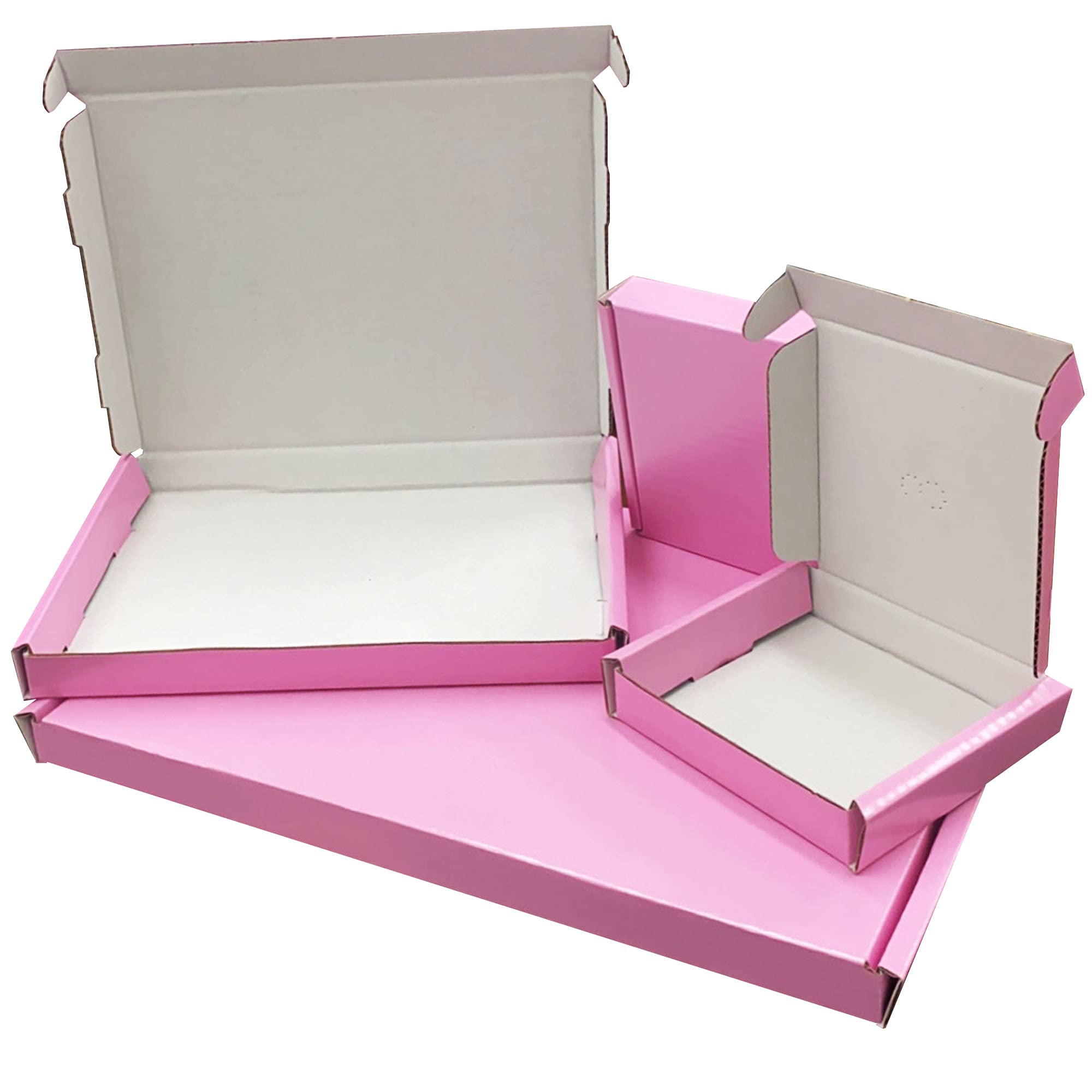 Bright PINK C4/A4 Shiny PIP Boxes Large Letter Mailing Shipping Cardboard Boxes (100)