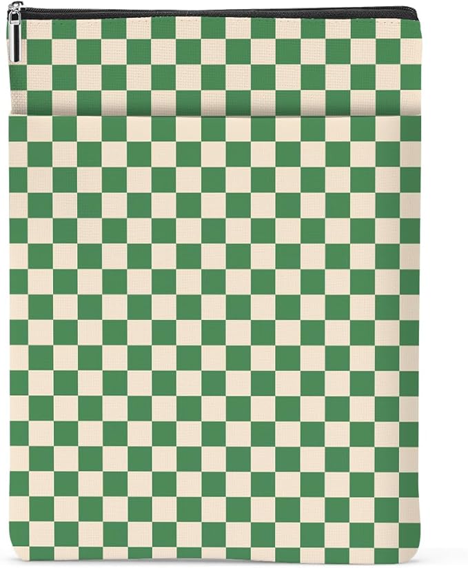 Vintage Plaid Waterproof Book Sleeve